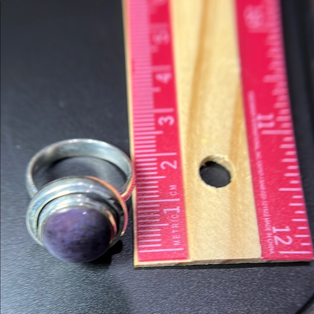 Star Ruby Gemstone Sterling Silver Ring - image 5